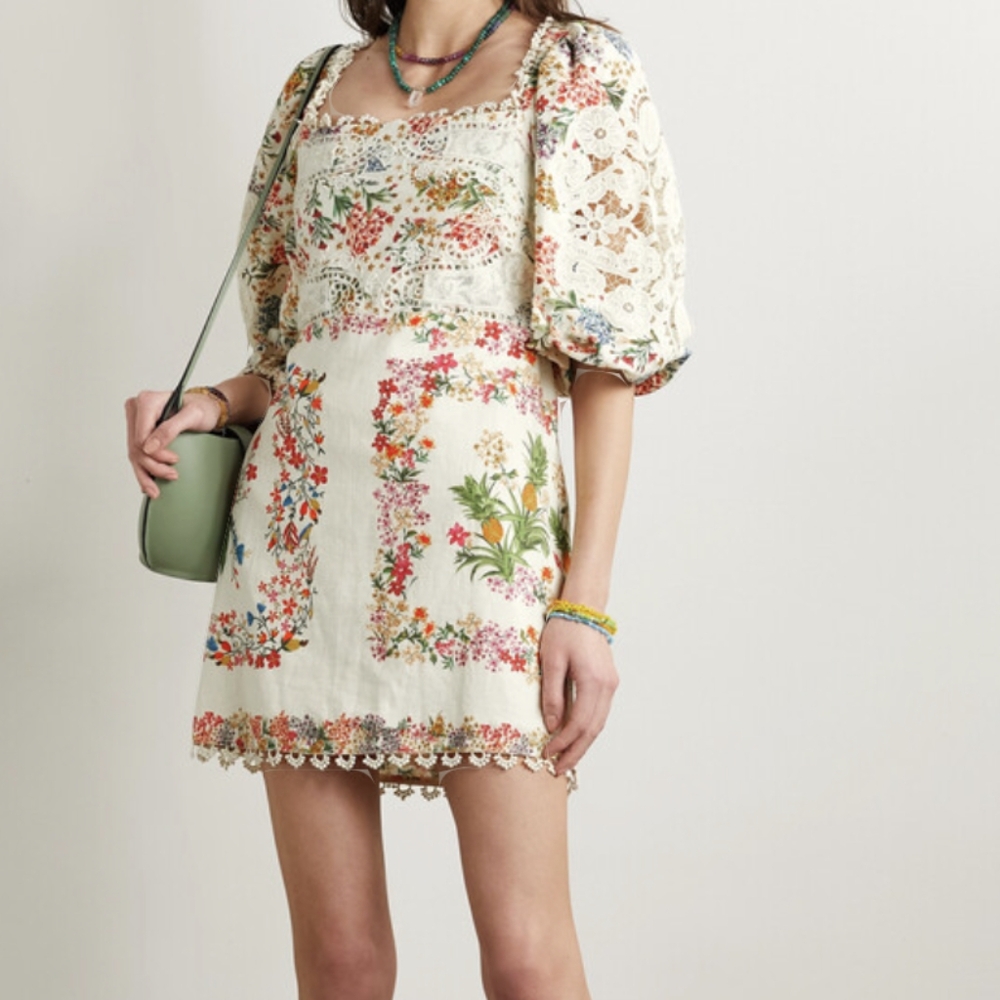 Farm Rio Guipure Mini Dress